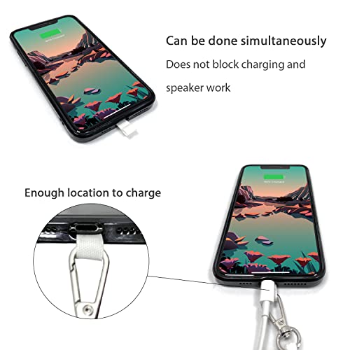 KINGLINK Universal Cell Phone Lanyard, Lanyard for Phone with Adjustable Nylon Neck Strap with Most Smartphones Phone Tether Can be Combined with Any Phone Case