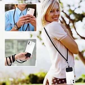 KINGLINK Universal Cell Phone Lanyard, Lanyard for Phone with Adjustable Nylon Neck Strap with Most Smartphones Phone Tether Can be Combined with Any Phone Case