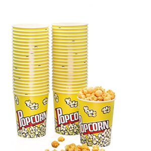 32 oz popcorn boxes (44 pack) disposable popcorn buckets classic popcorn cups cute paper popcorn containers popcorn bars, movie nights, carnivals, fundraisers, birthday parties, wedding
