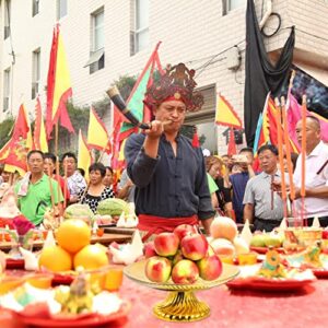 BESPORTBLE Golden Fruit Dish 2 Pcs Buddhist Offering Plates Sacrificial Fruit Tray Tribute Food Bowls Dish Religious Blessing Snack Tray Aromatherapy Tray for Altar Rituals Supplies Offering Bowls