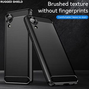 Osophter for Galaxy A03 Core Case,Samsung A03 Core Case with 2pcs Screen Protector Shock-Absorption Flexible TPU Rubber Protective Cell Phone Cover for Samsung Galaxy A03 Core(Black)