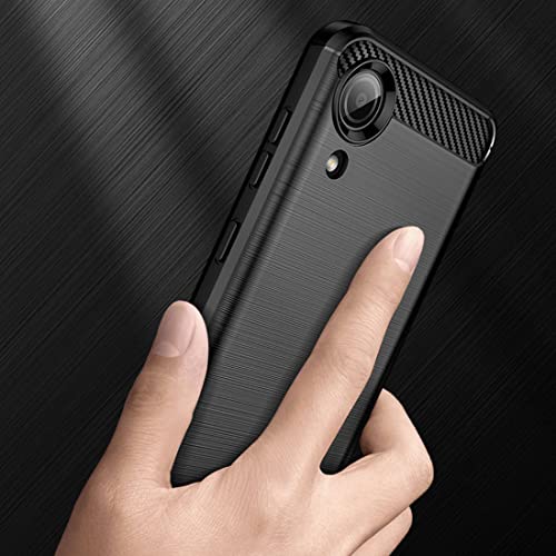 Osophter for Galaxy A03 Core Case,Samsung A03 Core Case with 2pcs Screen Protector Shock-Absorption Flexible TPU Rubber Protective Cell Phone Cover for Samsung Galaxy A03 Core(Black)