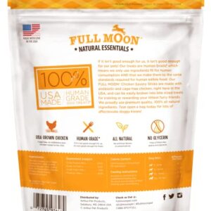 Full Moon All Natural Human Grade Dog Treats, Essential Chicken Savory Sticks, 16 Ounce