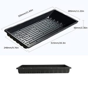 DDJKCZ (10 Pack) 1020 Plant Growing Trays Without Holes