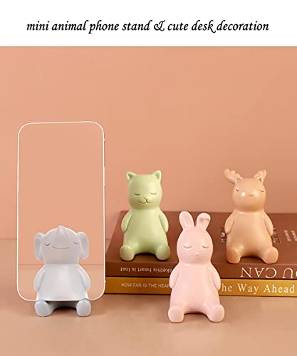 Homewy Cute Phone Stand for Desk, Mini Portable Elephant Smartphone Holder for Table and Nightstand, Kawaii Animal Phone Mount Holder foriPhone, Huawei,Samsung, Xiaomi, Home Decoration