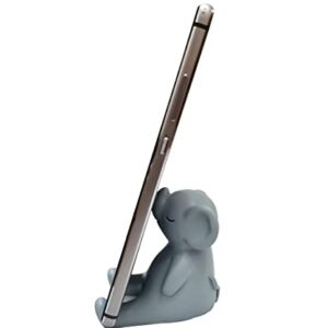 Homewy Cute Phone Stand for Desk, Mini Portable Elephant Smartphone Holder for Table and Nightstand, Kawaii Animal Phone Mount Holder foriPhone, Huawei,Samsung, Xiaomi, Home Decoration