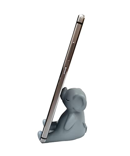 Homewy Cute Phone Stand for Desk, Mini Portable Elephant Smartphone Holder for Table and Nightstand, Kawaii Animal Phone Mount Holder foriPhone, Huawei,Samsung, Xiaomi, Home Decoration