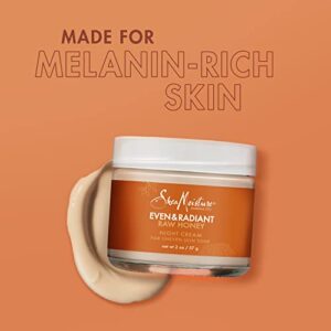 SheaMoisture Even and Radiant Face Cream For Uneven Skin Tone and Dark Spots Night Cream With Raw Honey 2 oz