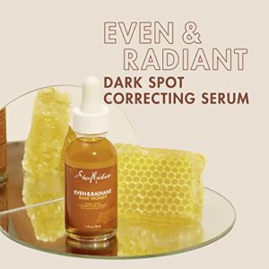 SheaMoisture Even and Radiant Face Serum Skin Care for Uneven Skin Tone Dark Spot Corrector with Raw Honey 1 fl oz