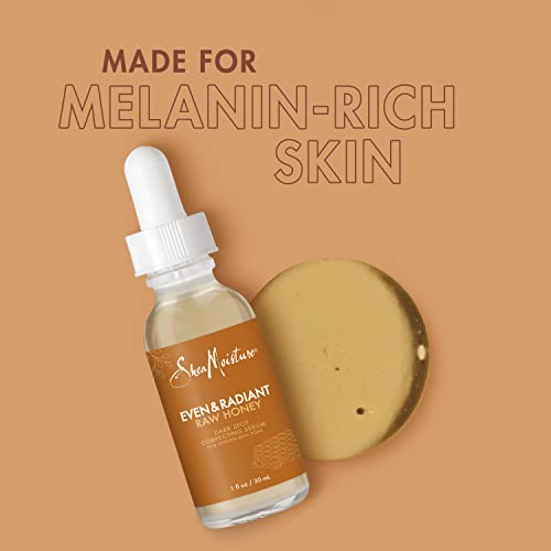 SheaMoisture Even and Radiant Face Serum Skin Care for Uneven Skin Tone Dark Spot Corrector with Raw Honey 1 fl oz