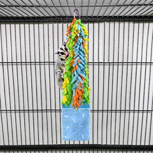 sugar glider hanging pouch snuggle sleeping pouch with 4 detachable climbing vines for gliders ferret rat hamster hedgehog small pets