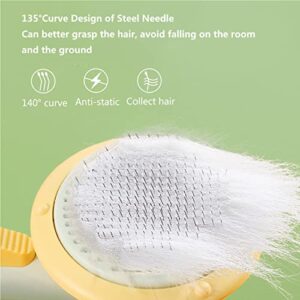 Cat Brush Self Cleaning Slicker Brush for Dogs Cats, Pet Grooming Brush Tool Removes Loose Undercoat, Mats, Tangled Hair