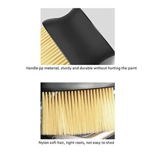 Ketejia Car Brushes for detiling, Super Soft car Brush Cleaner, Used for Interior, Exterior, Cleaning, Cleaning, spout, Instrument Panel, 3 Short-Handled Brushes & 1 Long-Handled Brush