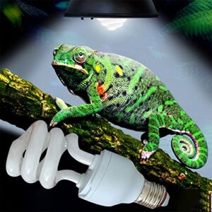 Dehydrator 2Pack Reptile Heat Lamp Light Bulb Reptile Light Spiral Compact Basking Spot Bulbs for Turtle Aquarium Aquatic Reptile Lizard