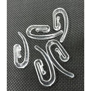fapbadri transparent hook for curtain channel/track - plastic - 200 pieces