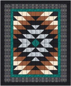 material maven precut quilt kit south by southwest with benartex fabrics twin size, multi color, 90inx90in