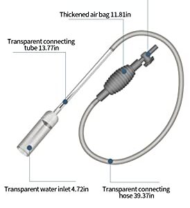 HappyPIG Hose Fish Tank Water Change, Aquarium Water Changer,Aquarium Vacuum with Valve Switch Siphon Sand Cleaner for Aquarium Water Change（5.58ft）