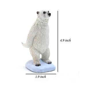 Homewy Polar Bear Phone Stand for Desk, Cute Animal Smartphone Mount Holder for iPhone 13/12/Max Samsung Huawei Xiaomi iPad, 2 in 1 Mobile Phone Holder Desk Decorations