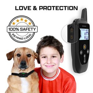 INVIROX Dog Shock Collar for Large Dog X2 [2024 Edition] 123 Levels Dog Training Collar 1100yd Range, 100% Waterproof, Rechargeable Electric Dog Collars for Medium Dogs, E Collar for Large Dogs