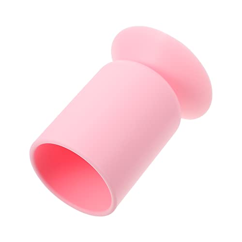 FOMIYES Silicone Pencil Holder Suction Cup Makeup Brush Holder Pencil Pen Holder for Office Desktop Storage Organizer Pink