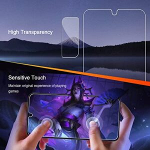 [3+2 Pack] Screen Protector for Samsung Galaxy S22 Plus/S22+Plus 5G, Tempered Glass Galaxy S22 Plus Screen Protector + 2 Pack Camera Lens Protector -[Fingerprint Unlock][Easy Installation Frame]