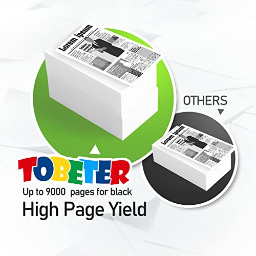 ToBeter Compatible 87A Toner Replacement for HP CF287A 87A CF287X 87X Toner Cartridges for Laserjet Pro M501 M501dn Enterprise M506 M506dn M506n M506x MFP M527 M527dn M527f Printers (2 Black)