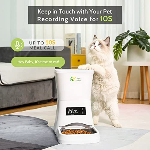 S.Y. 7L Automatic Cat Feeder Wi-Fi Enabled Smart Pet Feeders for Dogs and Cats, Auto Timed Dry Food Dispenser with Portion Control, APP Control