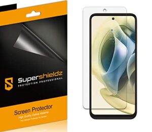 supershieldz (6 pack) designed for motorola moto g stylus (2022) / moto g stylus 5g (2022) [not fit for 2021/2020 version] screen protector, high definition clear shield (pet)