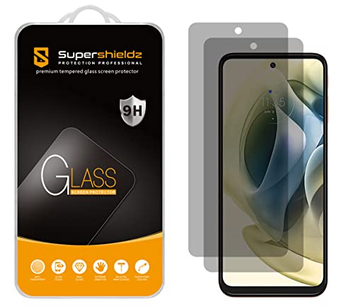 (2 Pack) Supershieldz (Privacy) Anti Spy Screen Protector Designed for Motorola Moto G Stylus (2022) / Moto G Stylus 5G (2022) [Not Fit for 2021/2020 Version], Tempered Glass, Anti Scratch, Bubble Free