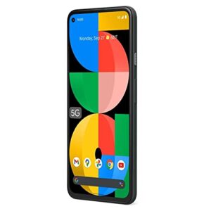 Google Pixel 5a with 5G (128GB, 6GB) 6.34" OLED, Snapdragon 765G, 4K Dual Camera, IP67 Water Resistant, Volte Fully Unlocked (GSM+CDMA, Global US Model) (w/Fast Car Charger, Mostly Black)