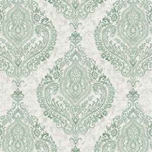 stitch & sparkle 100% cotton duck 45" width long damask spa color sewing fabric by the yard,d016g0805