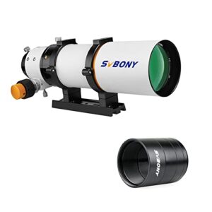 svbnoy sv503 telescope, 70mm ed extra low dispersion achromatic refractor ota, bundle with extension tube m42x0.75, kit length 5mm 10mm 15mm 20mm, for astrophotography