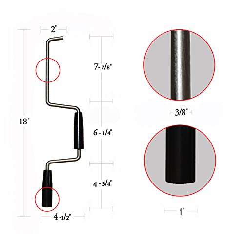 WOWLIKE Strap Winder for Flatbed Truck Trailer Easy Speedy Hand Roller for Winding-Winch Winder for Winch Straps Tie-Downs Strap Winder Winch Winder for Winch Straps