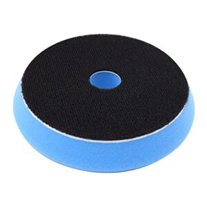 seamaka polishing pads, blue 5'' orbital buffer pads medium buffing sponge pads polishing foam pad for light cut & polishing pad, final cutting, polishing or glazing clear coat surfaces o-012-b