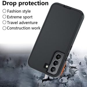 NUFR Galaxy S22 5G case,Samsung S22 Heavy Duty case,[Military Grade Protective ],[Shockproof] [Dropproof] [Dust-Proof], Compatible with Samsung Galaxy S22 5G (Black)