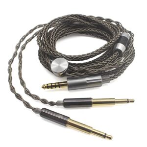youkamoo 4.4mm balanced 8 core silver plated braided headphone replacement upgrade cable for meze 99 classics