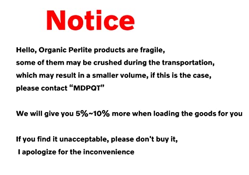 15 QT Professional Grade Horticultural Organic Perlite (15 QT, Perlite)