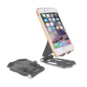 sctewell mobile phone holder, 1-piece mobile phone holder suitable for iphone, ipad, mobile phones, all android smart phones, small desktops, sturdy aluminum metal phone holder