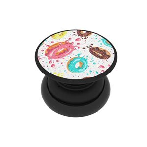 fab pops - phone grip- with built in - magnets - for magnetic surfaces made in usa universal phone grip for most smart phones (donuts)