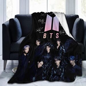 fleiyd kpop fan kpop dynamite throw blanket ultra soft flannel blankets home furnishing blanket sofa blanket 50 inches x40 inches