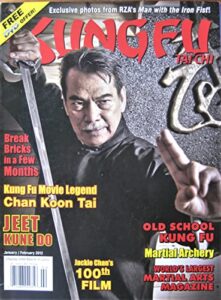 january/february 2012 kung fu tai chi magazine chan koon tai jackie chan
