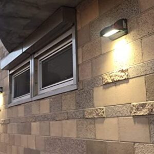 RuggedGrade 5,600 Lumen - 40 Watt Rotate III Series LED Wall Pack - 5000K - High Efficiency 140 Lumen to watt - Black Color - with Photocell