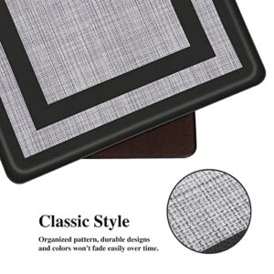 Mattitude Cushioned Kitchen mats,17.3"x 28",Non-Skid Waterproof Kitchen Rugs Ergonomic Comfort Standing Mat for Kitchen, Floor Home, Office, Laundry, Black