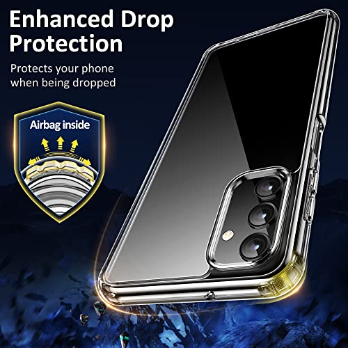 USLAI Case for Samsung Galaxy A13 5G, Non-Yellowing Shockproof Phone Bumper Cover, Anti-Scratch Back - Clear