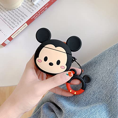 AKXOMY Compatible with Airpods 3 Case Cover, Cute Mickey Mouse Airpods 3 Case, Charging Drop-Proof Soft Silicone Protective Cover Case for Girls Women Kids Airpods 3 2021 (Q-Mickey)