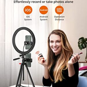 12" Ring Light, Selfie Ring Light with 3 Color Modes, Adjustable Brightness, Extendable Tripod Stand, 2 Phone Holders, Bluetooth Remote Shutter for Photography/Makeup/Vlogs/Live Stream/YouTube…