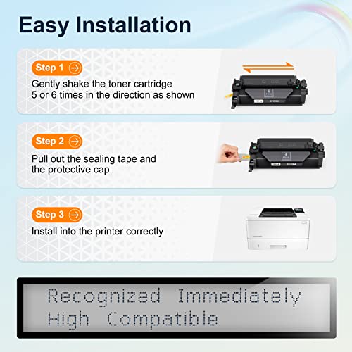 CF226A 26A TESEN Compatible Toner Cartridge Replacement for HP 26A CF226A 26X CF226X Toner Black for use with HP Pro M402n M402dn M402d M402dw MFP M426dw M426fdw M426fdn Printer 4-Pack