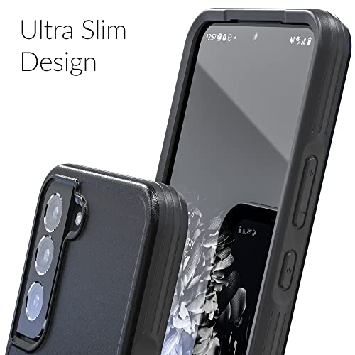 Crave Slim Guard for Galaxy S22 Case, Shockproof Case for Samsung Galaxy S22, S22 5G (6.1 inch) - Black