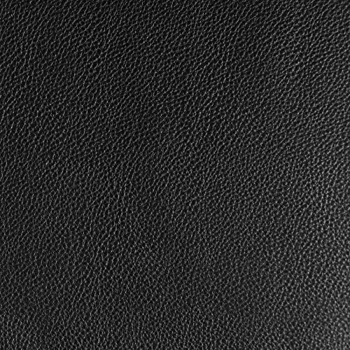 PU Fabric Leather, 1.6mm Thick, Faux Synthetic Leather Material Sheets for Upholstery Craft, DIY Sewing, Sofa, Chair, Handbag, Wallet, Hair Bow, Repairing (1 Yards（54" x 36" ）, Black Lychee Pattern