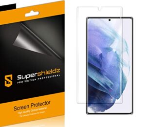 supershieldz (2 pack) designed for samsung (galaxy s22 ultra 5g) screen protector, high definition clear shield (tpu)